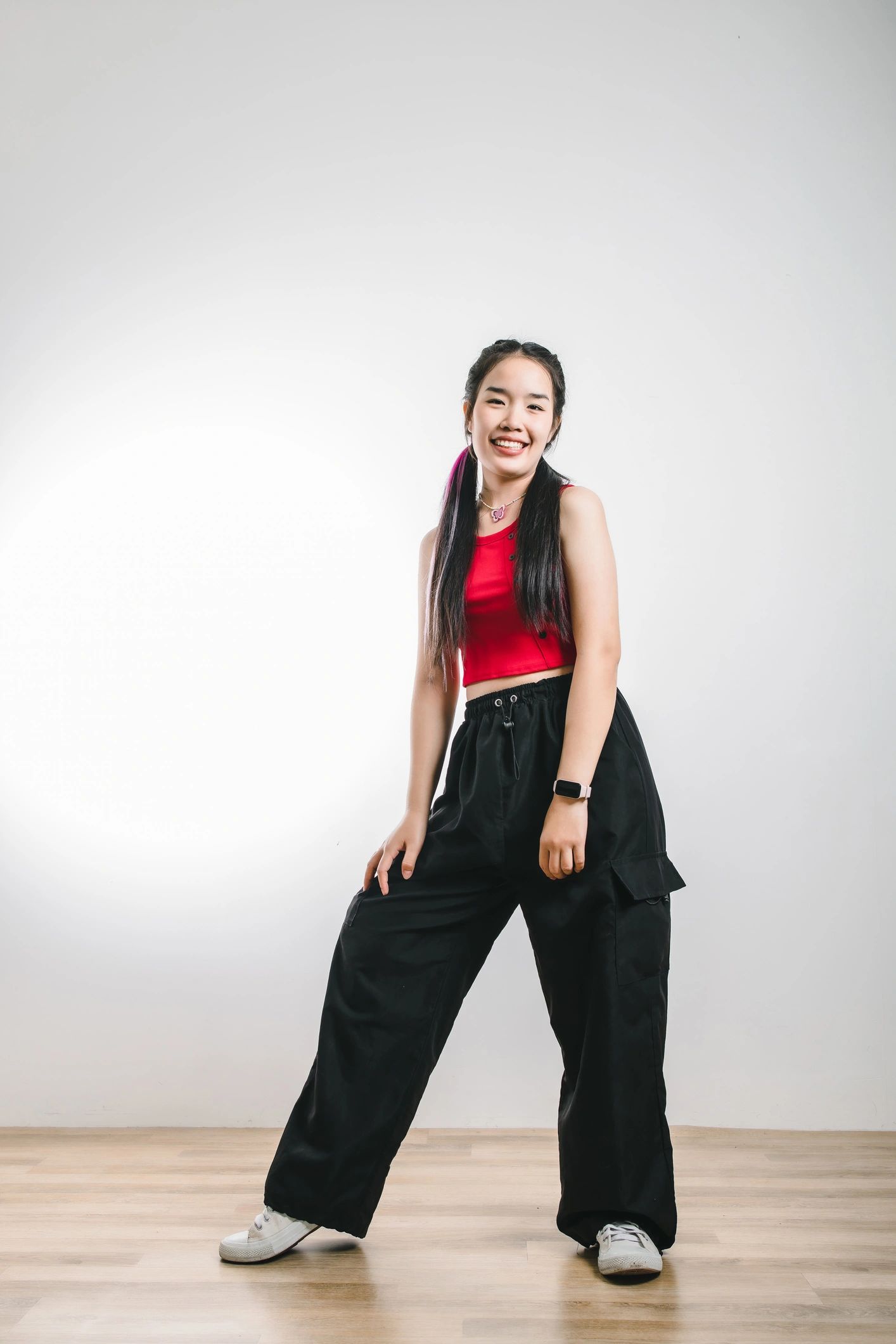 Portrait representing a hip hop and jazz coach at D’Art Dance Studio
