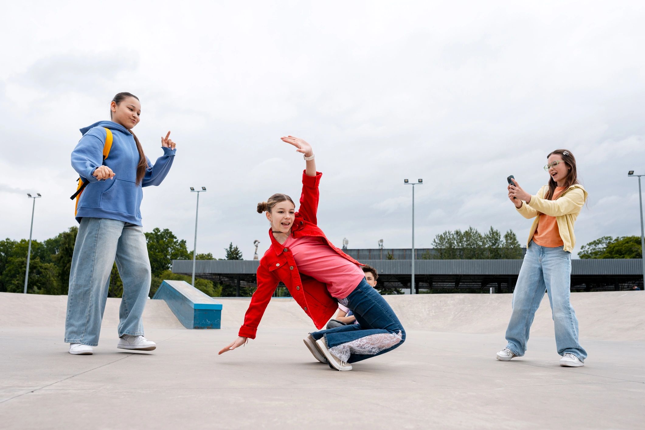 Young performers dancing with confidence